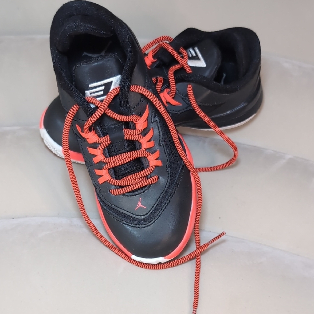 Jordan Black and Red Boys' Sneakers